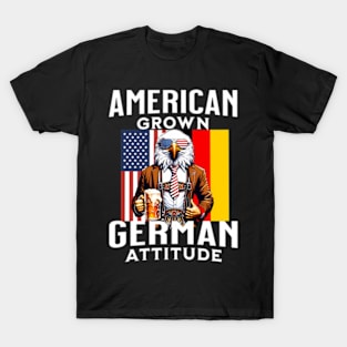 Bald Eagle Lederhosen American Ger Patriotic T-Shirt